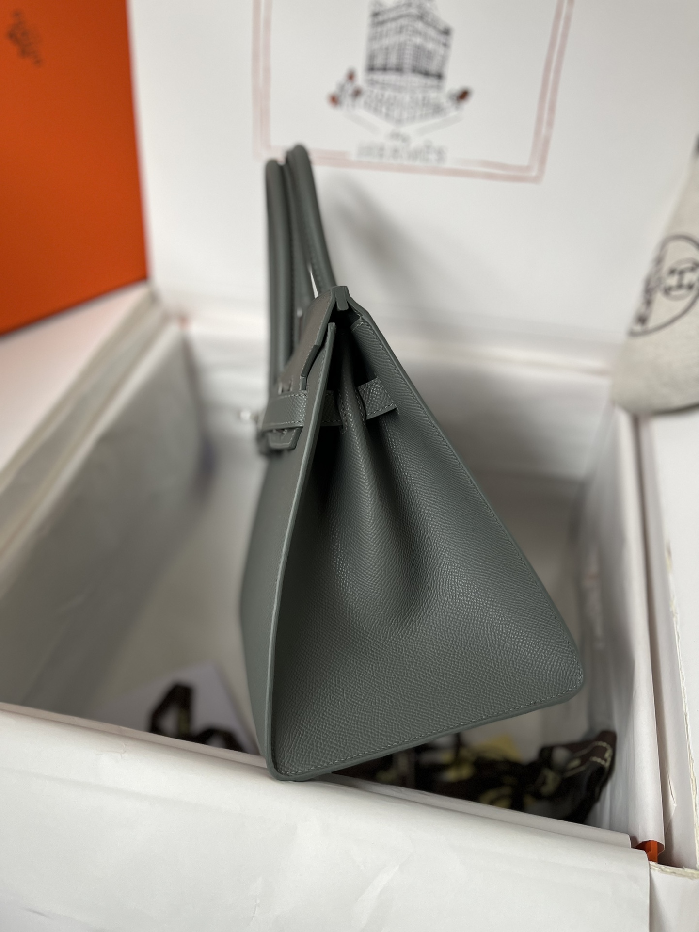 에르메스 버킨백30 그레이그린 은장 앱송